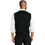 Port Authority Easy Care Sweater Vest - On Model - Deep Black - Back