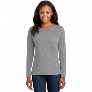 LPC45LS Athletic Heather Model Front