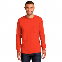 Port & Company® Long Sleeve Essential Pocket Tee