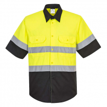 Custom Portwest Two Tone ANSI Short Sleeve Work Shirt