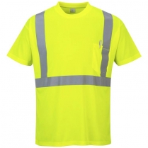 Custom Portwest Hi-Vis Pocket T-Shirt