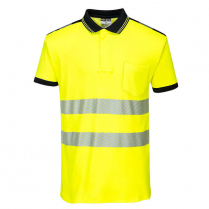 Custom Portwest PW3 Hi-Vis Short Sleeve Polo Shirt