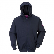 Portwest Flame Resistant Zipper Front Hooded Sweatshirt ARC2