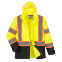 Portwest Hi-Vis Contrast Tape Rain Jacket