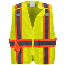 Custom Portwest Expandable Mesh Break-Away Vest