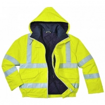 Portwest Bizflame Rain Hi-Vis Anti-Static Flame Resistant Bomber Jacket