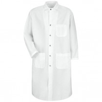 Red Kap Snap Front Spun Polyester Butcher Coat