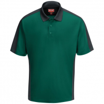 Red Kap Men's Short Sleeve Performance Knit Two-Tone Polo