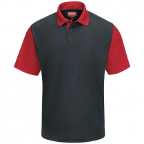 Red Kap Men's Short Sleeve Performance Knit Color-Block Polo