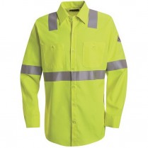 Custom Bulwark FR Hi-Visibility Flame Resistant Work Shirt - 7.0 oz. HRC2