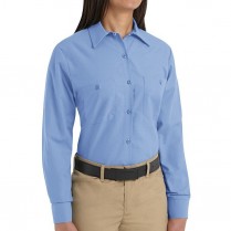 Red Kap Women's Industrial Poplin Long Sleeve Work Shirt