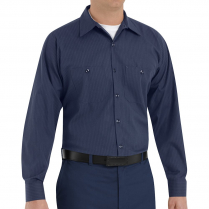 Red Kap Men's Durastripe Long Sleeve Work Shirt