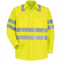 Custom Red Kap Hi-Visibility Class 3 Level 2 Long Sleeve Work Shirt