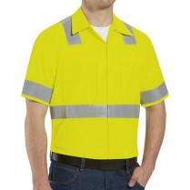 Custom Red Kap Hi-Visibility Class 2 Level 2 Short Sleeve Work Shirt