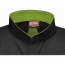 Red Kap Men's Long Sleeve Pro+ Work Shirt with Oilblok + MIMIX - Black-Hi-Vis Yellow - Collar