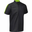 Red Kap Men's Short Sleeve Pro+ Work Shirt with Oilblok + MIMIX - Black-Hi-Vis Yellow - Left Side