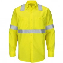 Custom Red Kap Hi-Visibility Class 2 Level 2 Long Sleeve Ripstop  Work Shirt