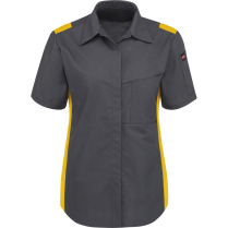 Red Kap Women's Short Sleeve Performance Plus Shop Shirt with OILBLOK Technology