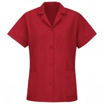 Red Kap Women's Short Sleeve Button Front Loose Fit Smock