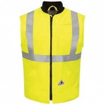 Custom Bulwark Hi-Vis FR Insulated Vest With Reflective Trim - Cooltouch 2 HRC4