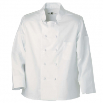 Reed 100% Spun Poly Chef Coat with 10 Knot Buttons