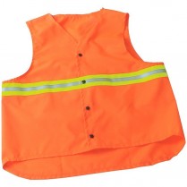 Custom Snap 'n' Wear Safety Vest with Two-Tone Reflective Trim