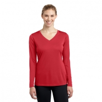 Sport-Tek® Ladies' Long Sleeve PosiCharge® Competitor™ V-Neck Tee