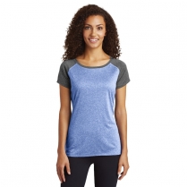 Sport-Tek® Ladies' Heather-On-Heather Contender™ Scoop Neck Tee