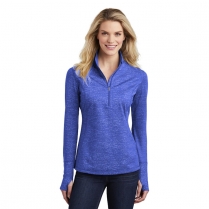 Sport-Tek® Ladies' Sport-Wick ® Stretch Reflective Heather 1/2-Zip Pullover