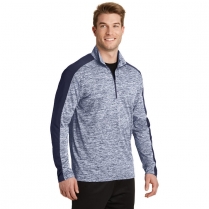 Sport-Tek® PosiCharge® Electric Heather Colorblock 1/4-Zip Pullover