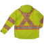 Tough Duck Hi-Vis Packable Safety Rain Jacket