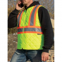 Custom Tough Duck Quilted Safety Vest