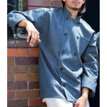 Uncommon Threads Chambray Cotton Twill Chef Coat
