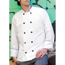 Uncommon Threads Madrid 10 Black Pearl Button Twill Chef Coat