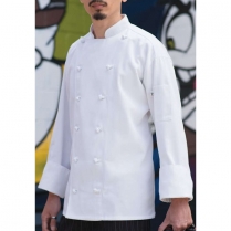 Uncommon Threads Mirage 12 Knot Button Easy Care Twill Chef Coat