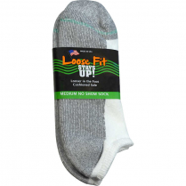 Extra Wide Sock Co Loose Fit No Show Socks - 3 Per Bag