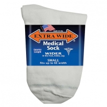 Extra Wide Sock Co Extra Wide Medical Quarter Socks - 3 Per Bag