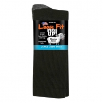 Extra Wide Sock Co Extra Wide Loose Fit Merino Wool Crew Socks - 2 Per Bag
