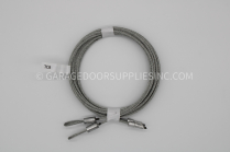 1-PAIR TOR. CABLES 8' DOOR -115" x 1/8" WHITE