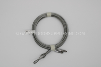 1-PAIR TOR. CABLES 8' DOOR -115" x  5/32" WHITE