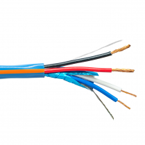 Provo Lutron QS Cable 16-2c STR + 22-1pr STR FL SH CSA CMG FT4 UL RoHS – Blue w/Orange Stripe JKT