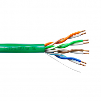 Provo CAT5E UTP Cable 24-4pr SOL BC UNSH 350MHz CMR ETL FT4 RoHS – Green JKT