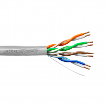 Provo CAT5E UTP Cable 24-4pr SOL BC UNSH 350MHz CMR ETL FT4 RoHS – Grey JKT