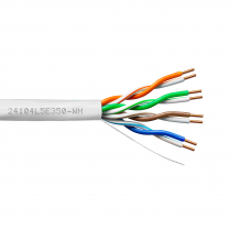 Provo CAT5E UTP Cable 24-4pr SOL BC UNSH 350MHz CMR ETL FT4 RoHS – White JKT