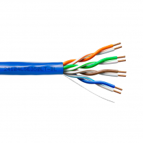 Provo CAT5E UTP Cable 24-4pr SOL BC UNSH 350MHz Low Temp CMR ETL FT4 RoHS – Blue JKT