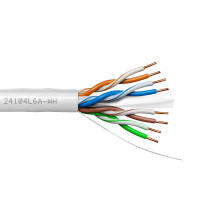 Provo CAT6A UTP Cable 23-4pr SOL BC UNSH 500MHz CMR ETL CSA FT4 UL RoHS – White JKT