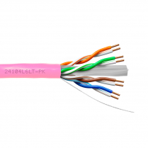 Provo CAT6 UTP Cable 23-4pr SOL BC UNSH 550MHz Low Temp CMR ETL FT4 RoHS – Pink JKT