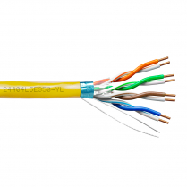 Provo CAT5E STP Cable 24-4pr SOL BC FL SH 350MHz CMR ETL FT4 RoHS – Yellow JKT