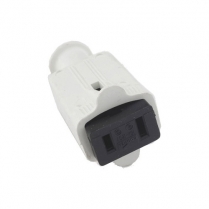 Provo Connector Flat Rubber 2 Wire Female – White