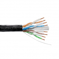 Provo câble extérieur à enfouissement direct CAT6 550MHz SOL BC 23-4pr RoHS – avec gaine noire – rempli de gel